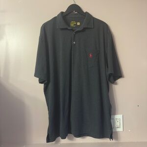 Polo Ralph Lauren Performance Stretch Poloshirt Black Men Size 2XB